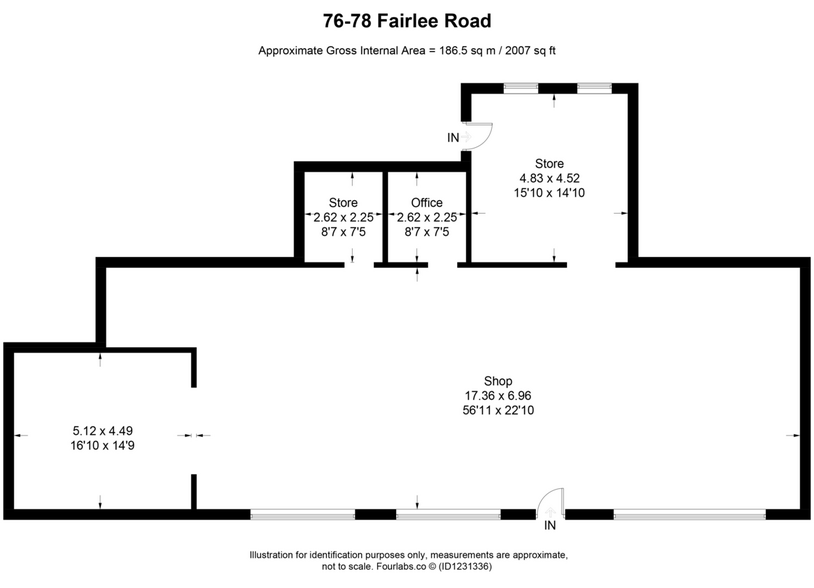 76-78 Fairlee Rd, Newport à vendre - Plan d’étage – Image 2 sur 2
