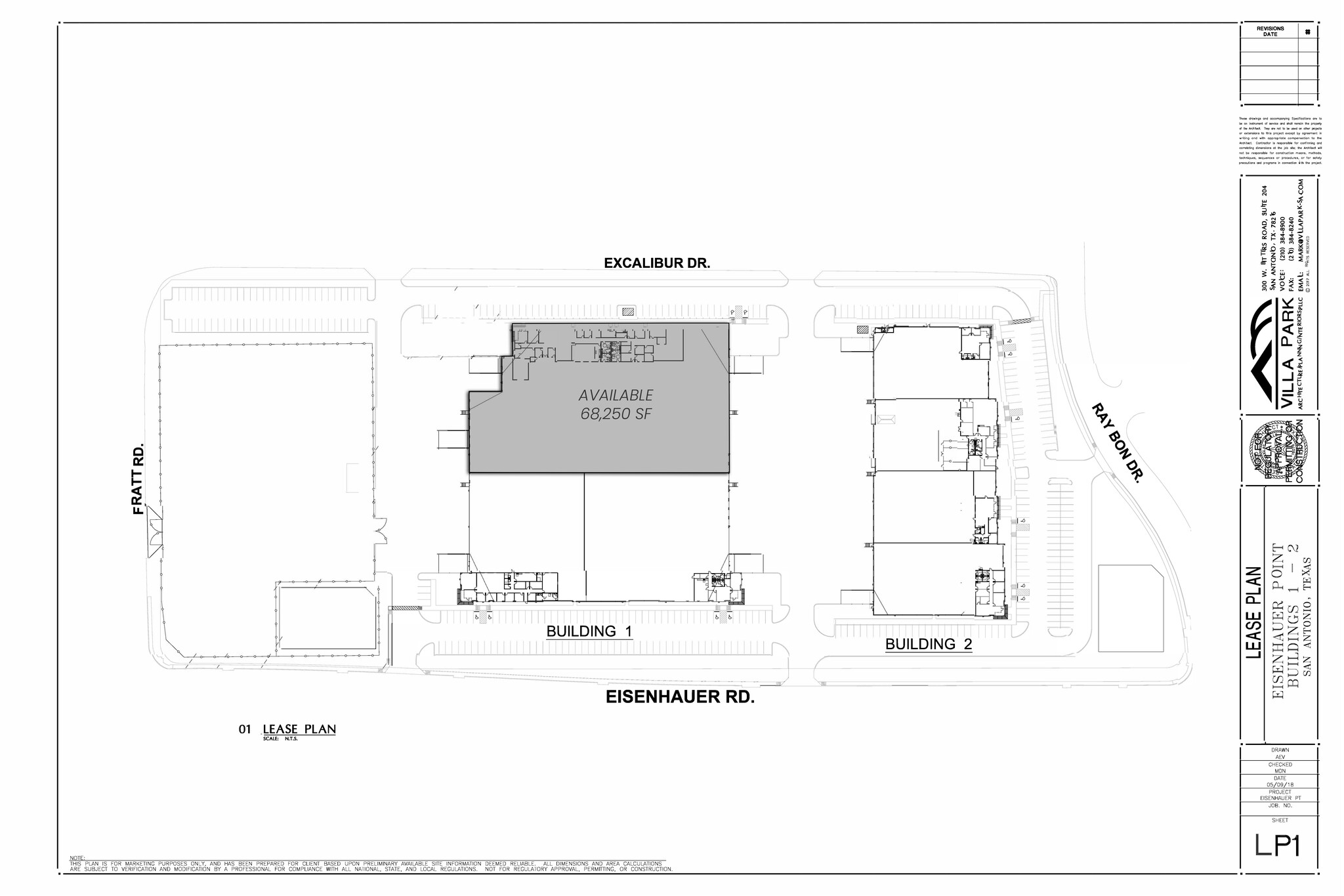 5035 Eisenhauer Rd, San Antonio, TX à louer Plan de site– Image 1 sur 2