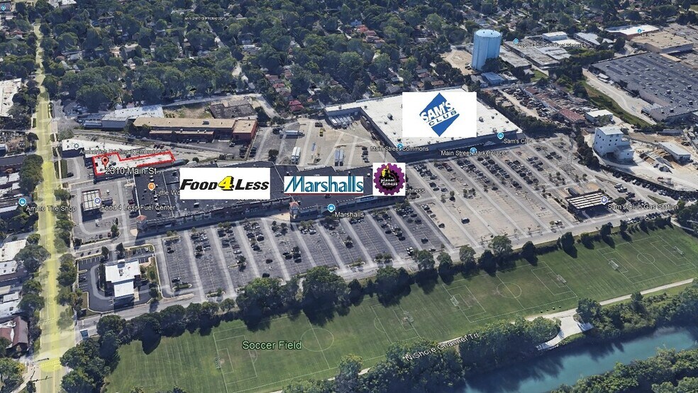2308-2310 Main St, Evanston, IL à louer - Aérien – Image 2 sur 4
