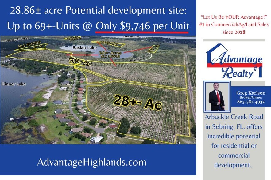 2435 Arbuckle Creek rd, Sebring, FL à vendre - Photo de l’immeuble – Image 1 sur 8