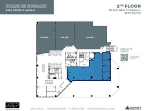1100 Wayne Ave, Silver Spring, MD à louer Plan d’étage– Image 1 sur 1