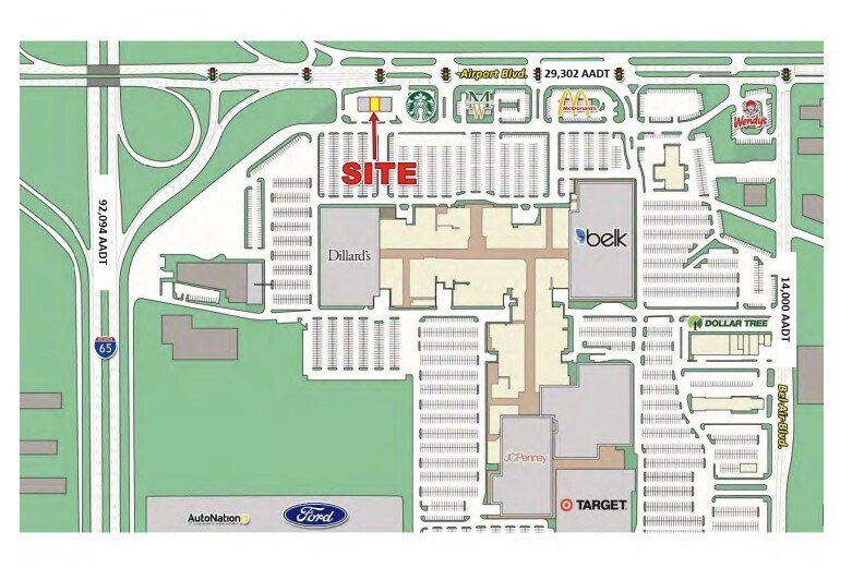 3299 Bel Air Mall, Mobile, AL à louer Plan de site– Image 1 sur 1