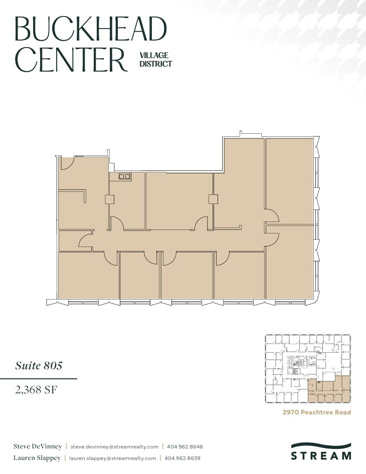 2970 Peachtree Rd NW, Atlanta, GA à louer Plan d’étage– Image 1 sur 1