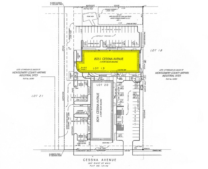 8041 Cessna Ave, Gaithersburg, MD à louer - Plan cadastral – Image 2 sur 6