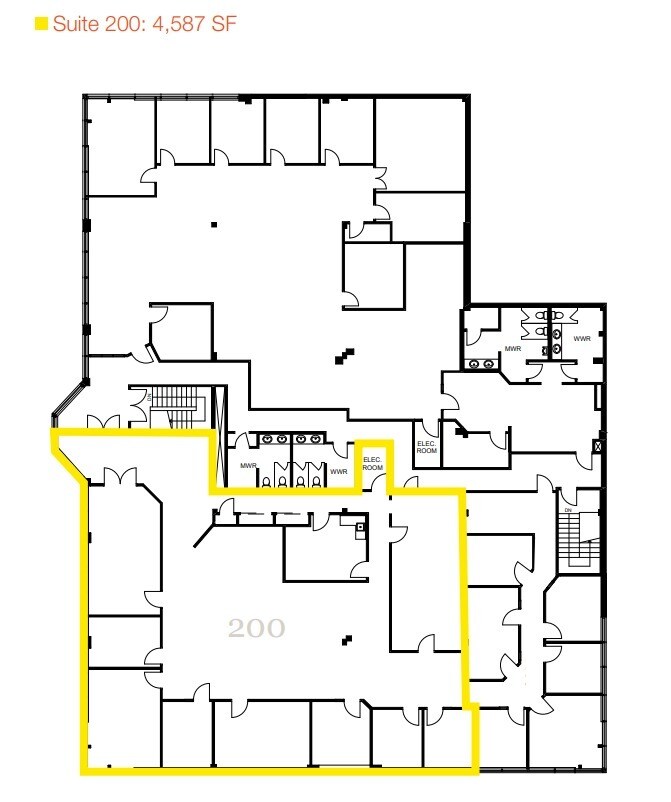 2100 Matheson Blvd E, Mississauga, ON à louer Plan d’étage– Image 1 sur 1