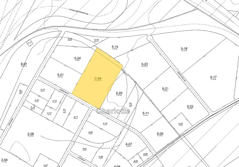 364-374 Crompton St, Charlotte, NC à louer - Plan cadastral – Image 2 sur 8