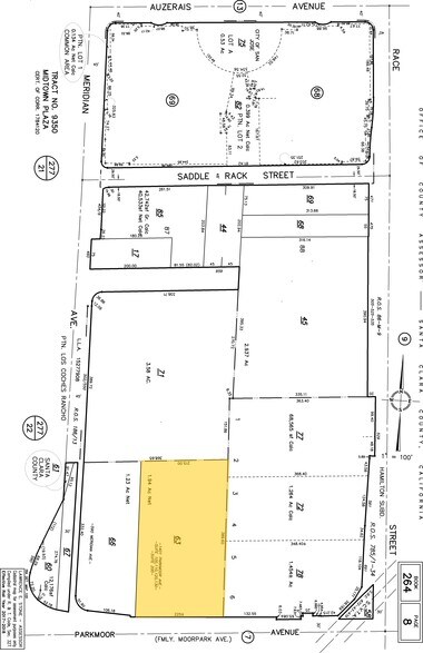 1401 Parkmoor Ave, San Jose, CA à louer - Plan cadastral – Image 2 sur 8