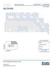 10866 Wilshire Blvd, Los Angeles, CA à louer Plan d’étage– Image 1 sur 1