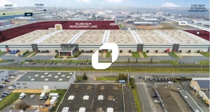 Poitiers - Vue aérienne  vue de carte