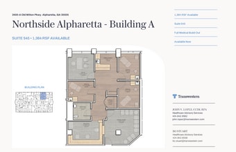 3400 Old Milton Pky, Alpharetta, GA à louer Plan d’étage– Image 1 sur 1