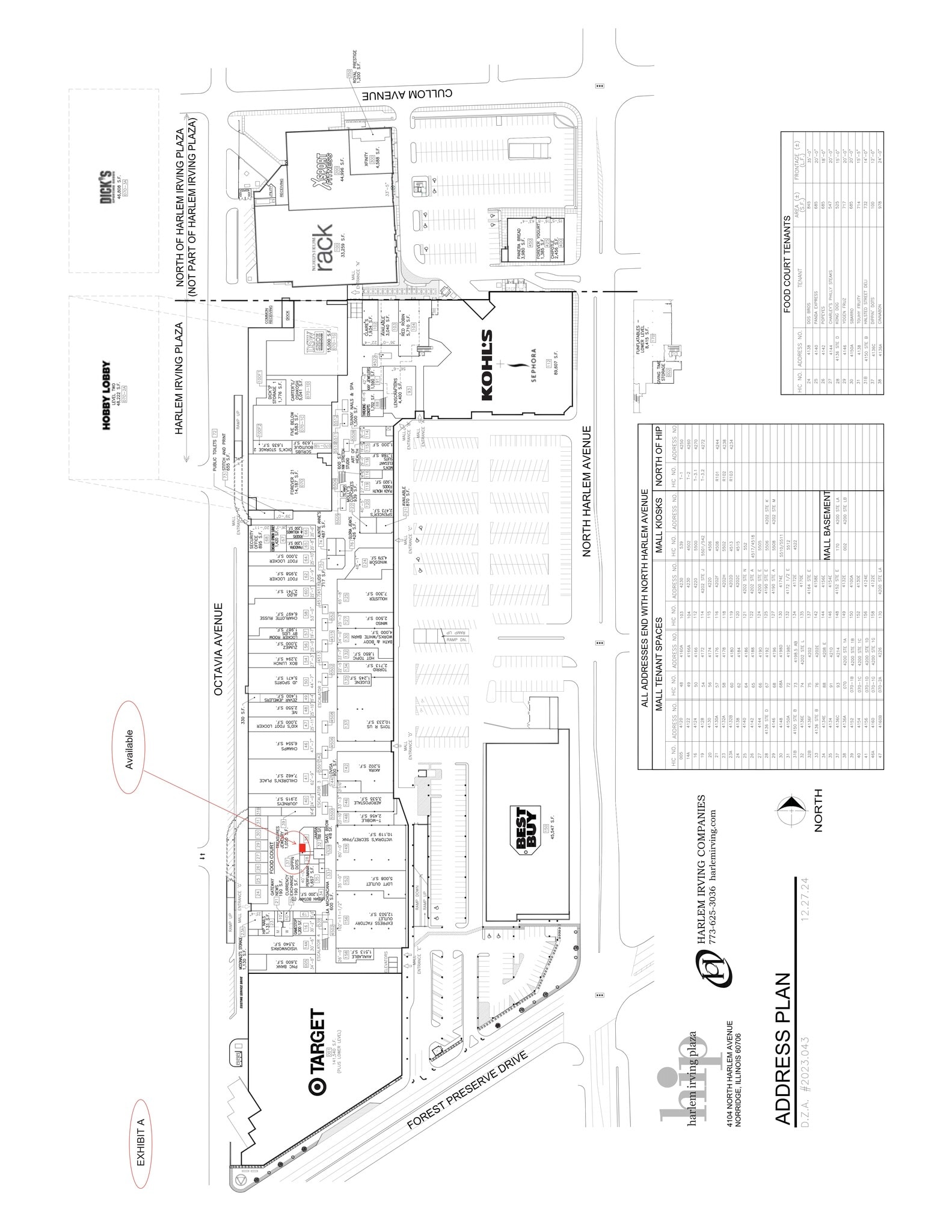 4104 N Harlem Ave, Norridge, IL à louer Plan de site– Image 1 sur 4