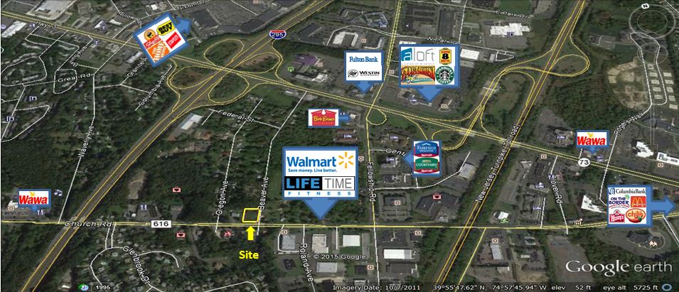 3869 Church Rd, Mount Laurel, NJ à vendre - Aérien – Image 2 sur 3