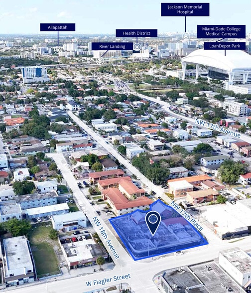 1779 W Flagler Street portefeuille de 2 biens à vendre sur LoopNet.fr - Aérien – Image 3 sur 5