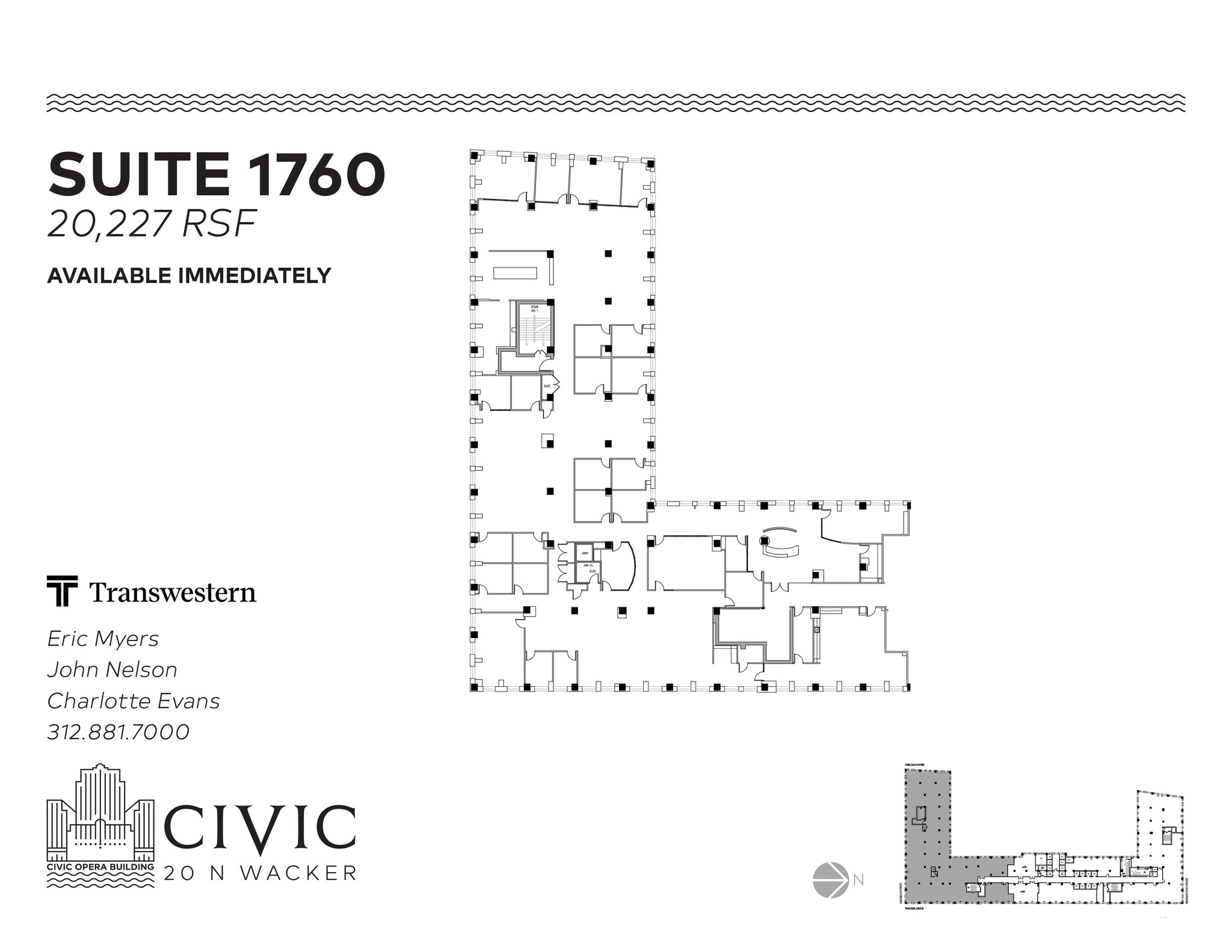 20 N Wacker Dr, Chicago, IL à louer Plan d’étage– Image 1 sur 1