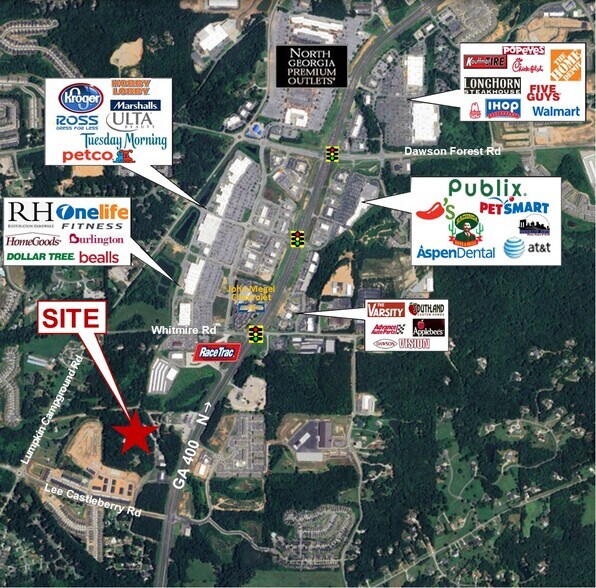 173 Stacie ln, Dawsonville, GA à vendre - Aérien – Image 2 sur 4