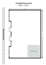 170 Monticello Ave, Jersey City, NJ à louer Plan d’étage– Image 2 sur 2