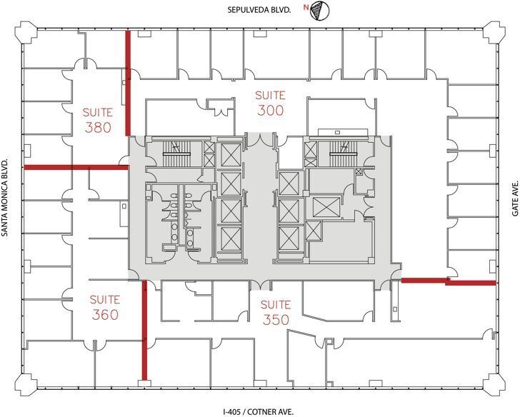 11111 Santa Monica Blvd, Los Angeles, CA à louer Plan d’étage– Image 1 sur 1