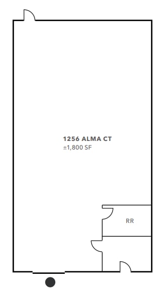 1268-1286 Alma Ct, San Jose, CA à louer Plan d’étage– Image 1 sur 1