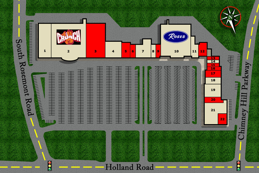 801-929 Chimney Hill Shopping Ctr, Virginia Beach, VA à louer - Plan de site – Image 2 sur 2