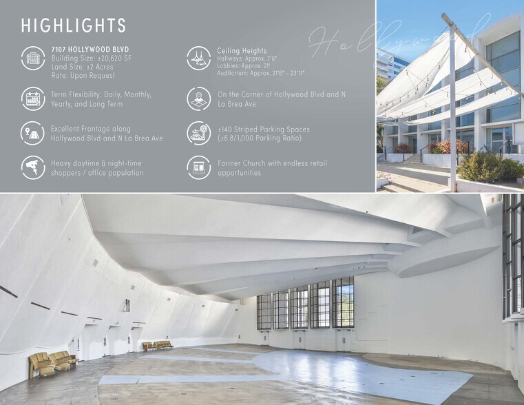 7107 Hollywood Blvd, Los Angeles, CA à louer - Photo de l’immeuble – Image 2 sur 11