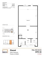 4202 E Elwood St, Phoenix, AZ à louer Plan d’étage– Image 1 sur 4