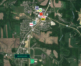 3565 Digital Dr, Dubuque, IA - VUE AÉRIENNE  vue de carte