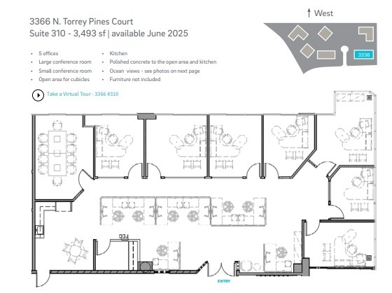 3333 N Torrey Pines Ct, La Jolla, CA à louer Plan d’étage– Image 1 sur 1