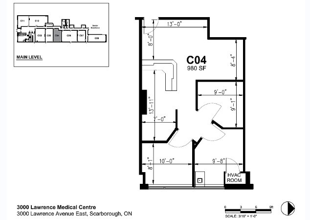 3000 Lawrence Ave E, Toronto, ON à louer Plan d’étage– Image 1 sur 1