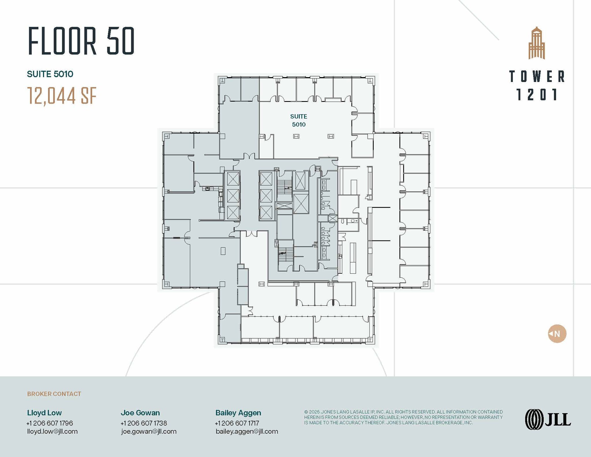 1201 3rd Ave, Seattle, WA à louer Plan d’étage– Image 1 sur 2