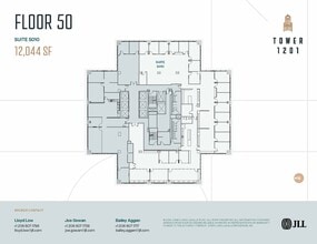1201 3rd Ave, Seattle, WA à louer Plan d’étage– Image 1 sur 2