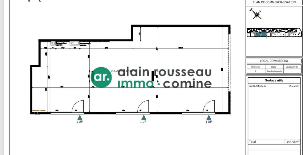 Local commercial dans Angers à vendre - Plan d’étage – Image 2 sur 3