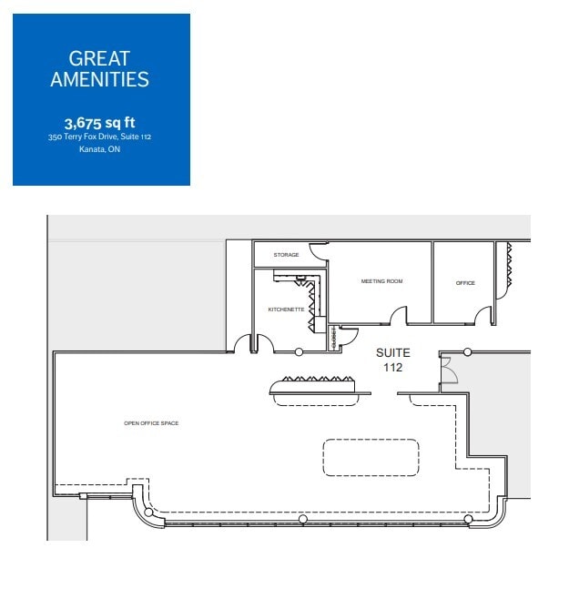 350 Terry Fox Dr, Ottawa, ON à louer Plan d’étage– Image 1 sur 1