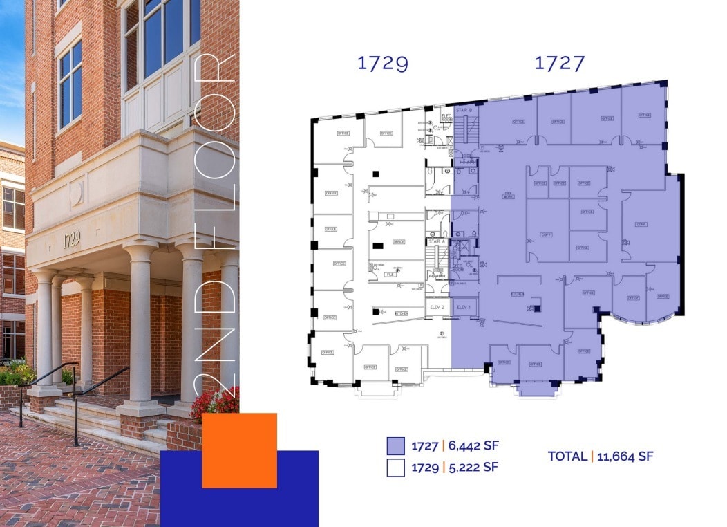 1727-1729 King St, Alexandria, VA à louer Plan d’étage– Image 1 sur 1