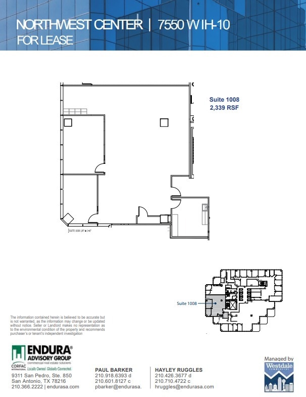 7550 IH-10 W, San Antonio, TX à louer Plan d’étage– Image 1 sur 1
