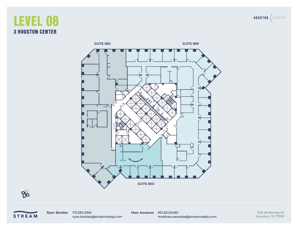 1301 McKinney St, Houston, TX à louer Plan d’étage– Image 1 sur 1