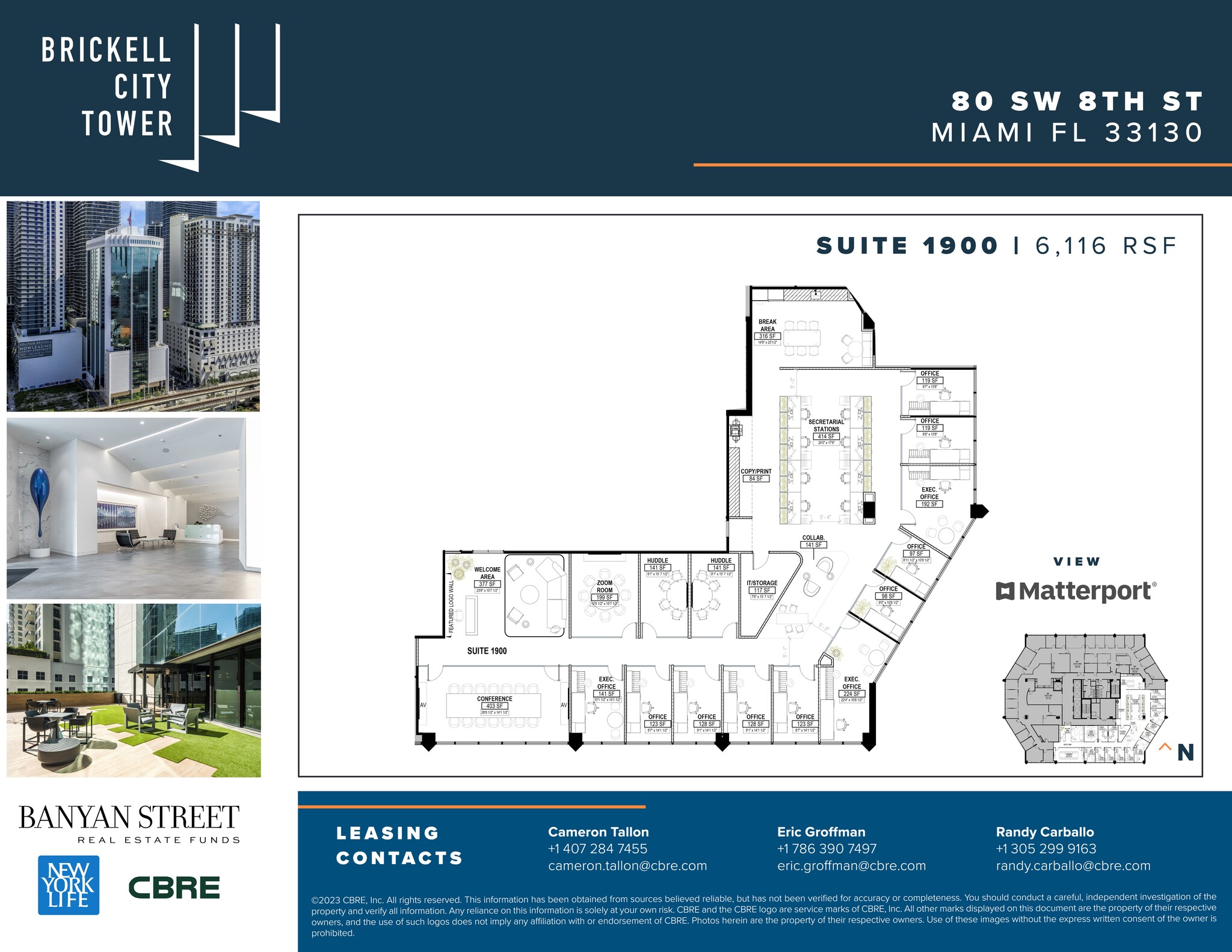 80 SW 8th St, Miami, FL à louer Plan de site– Image 1 sur 14