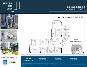 80 SW 8th St, Miami, FL à louer Plan de site– Image 1 sur 14