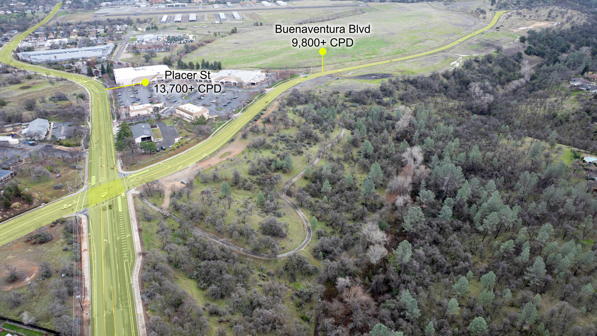 1600 Buenaventura Blvd, Redding, CA à vendre Aérien– Image 1 sur 8