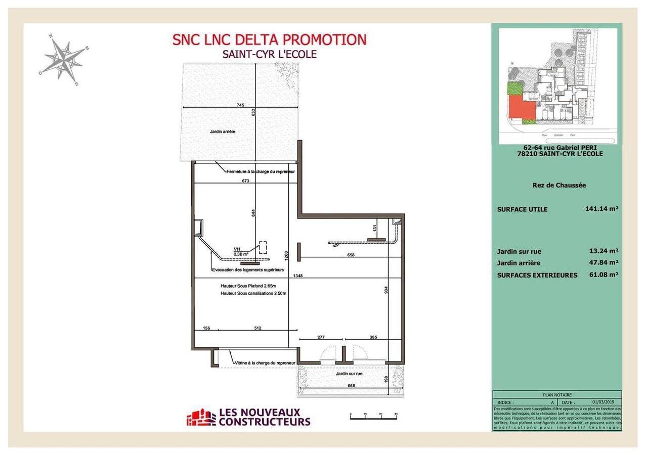 SAINT-CYR-L'ÉCOLE, YVE 78210 -  -  - Plan d’étage - Image 1 of 1