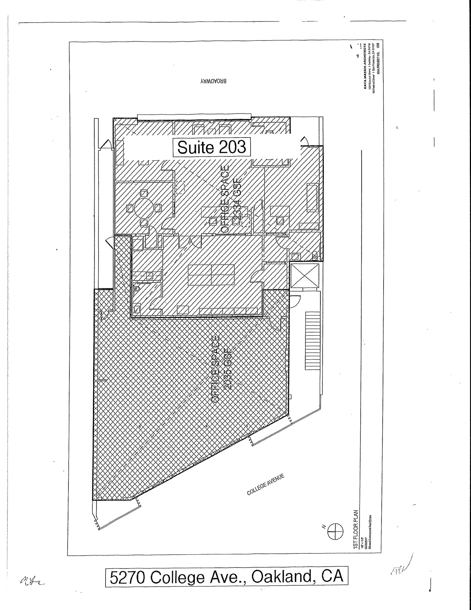 5275 Broadway, Oakland, CA à louer Plan de site– Image 1 sur 1