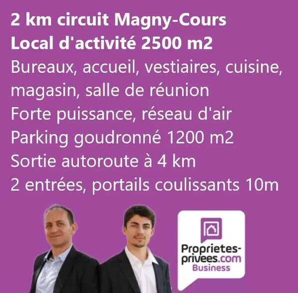 Local d'activités dans Magny-Cours à vendre - Photo de l’immeuble – Image 1 sur 4