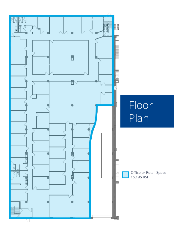 1835-1849 Prospect Ave, Cleveland, OH à louer Plan d’étage– Image 1 sur 1