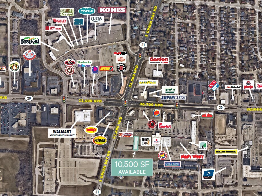 5415 Washington Ave, Racine, WI à louer Photo de l’immeuble– Image 1 sur 6