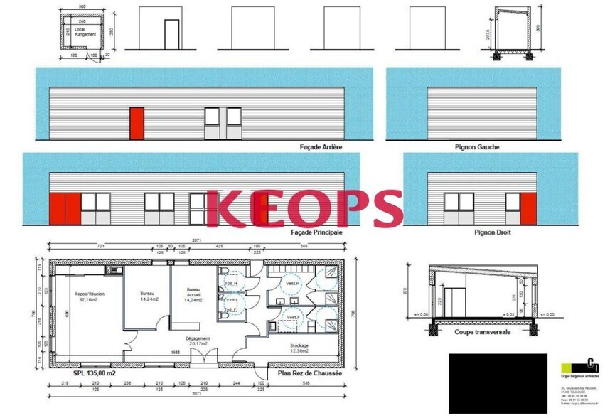 Local d'activités dans Villematier à vendre - Plan d’étage – Image 3 sur 4