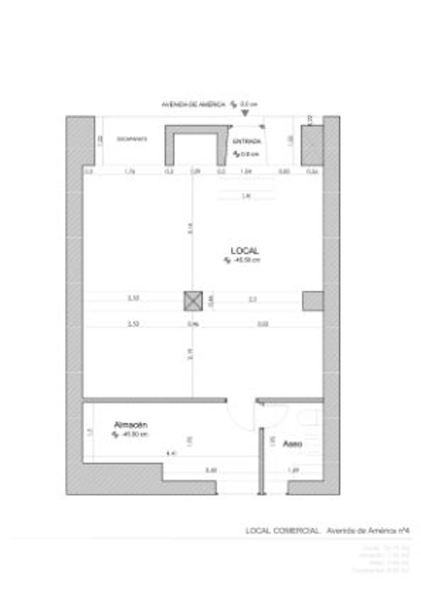 Avenida de América, 4, Madrid, Madrid à louer Plan d’étage type– Image 1 sur 5