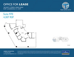 100 W Cypress Creek Rd, Fort Lauderdale, FL à louer Plan d’étage– Image 1 sur 1
