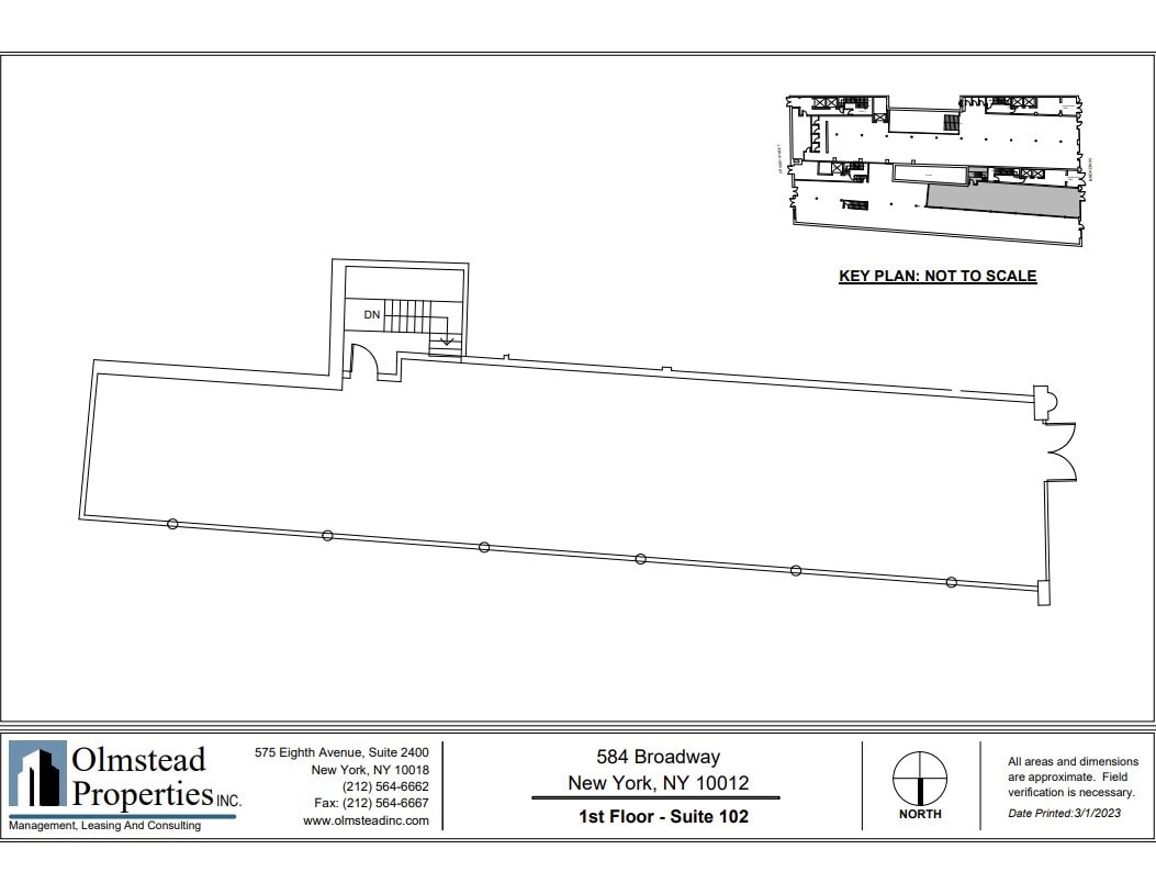 584-590 Broadway, New York, NY à louer Plan d’étage– Image 1 sur 2