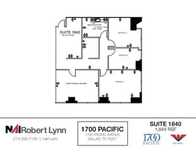 1700 Pacific Ave, Dallas, TX à louer Plan d’étage– Image 1 sur 1
