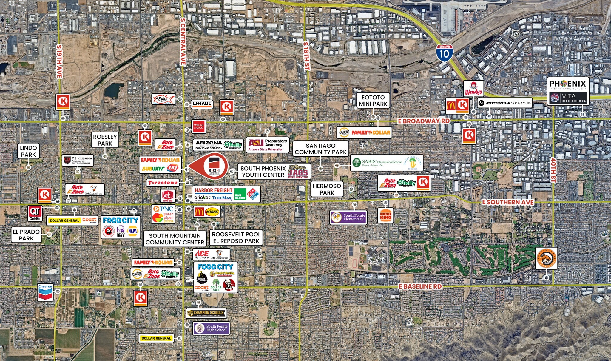 5217-5233 S Central Ave, Phoenix, AZ à louer Photo de l’immeuble– Image 1 sur 8
