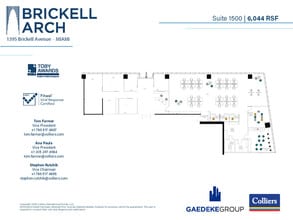 1395 Brickell Ave, Miami, FL à louer Plan d’étage– Image 1 sur 1